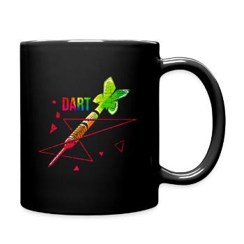 Darts polygon gift - Full Colour Mug - black - Right