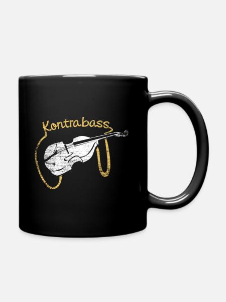 Musicien contrebasse - Mug uni - noir