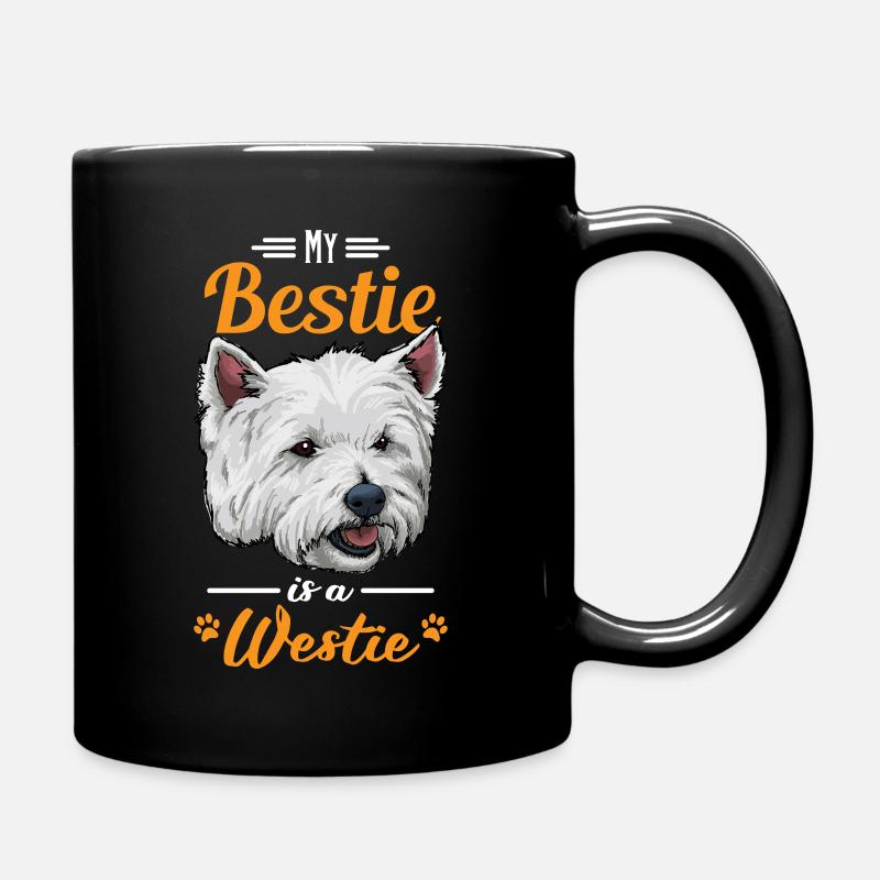 West Highland White Terrier - Tasse einfarbig - Schwarz