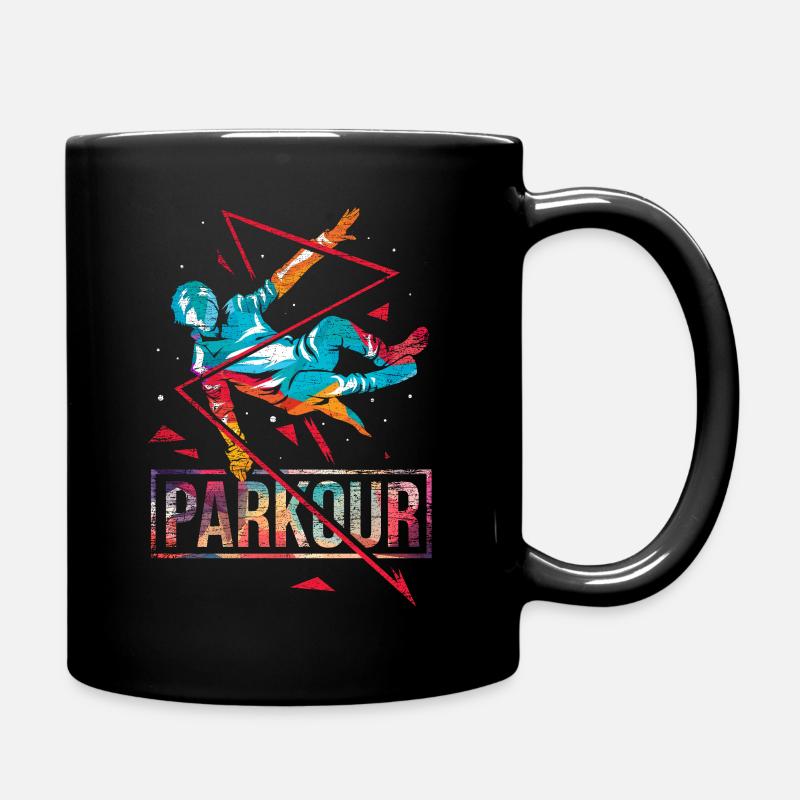 Parkour polygone cadeau - Mug uni - noir