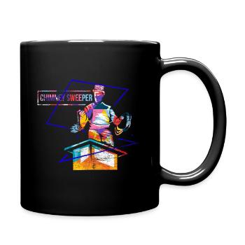 Chimney sweep polygon gift - Full Colour Mug - black - Right