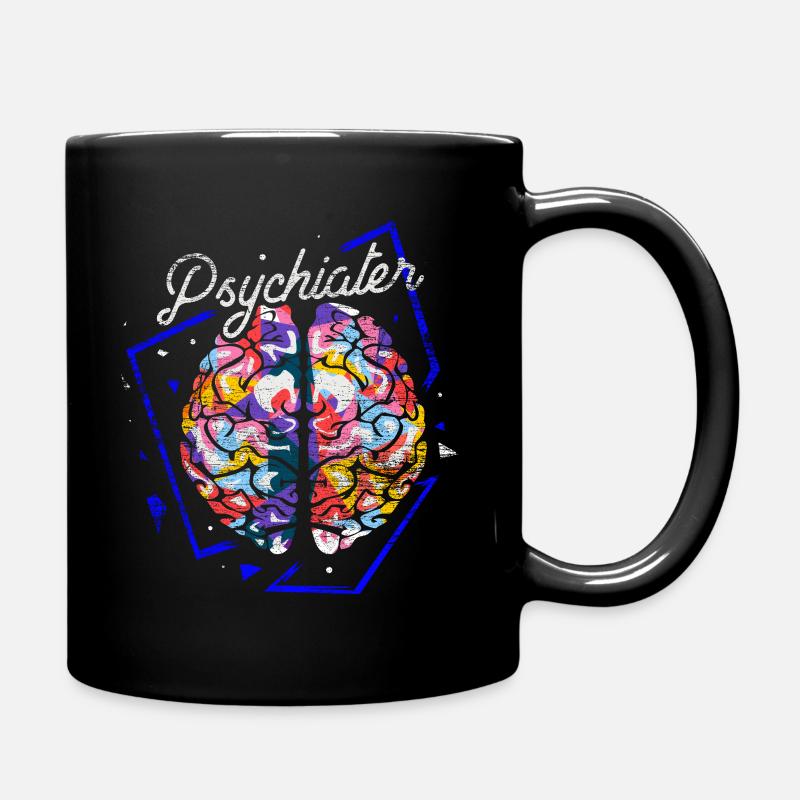 Psychiater Polygon Geschenk - Tasse einfarbig - Schwarz