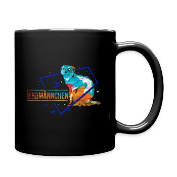 Meerkat polygon gift - Full Colour Mug - black - Right