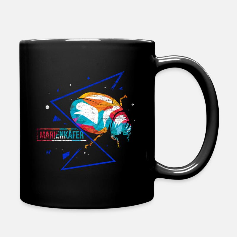 Marienkäfer Polygon - Tasse einfarbig - Schwarz