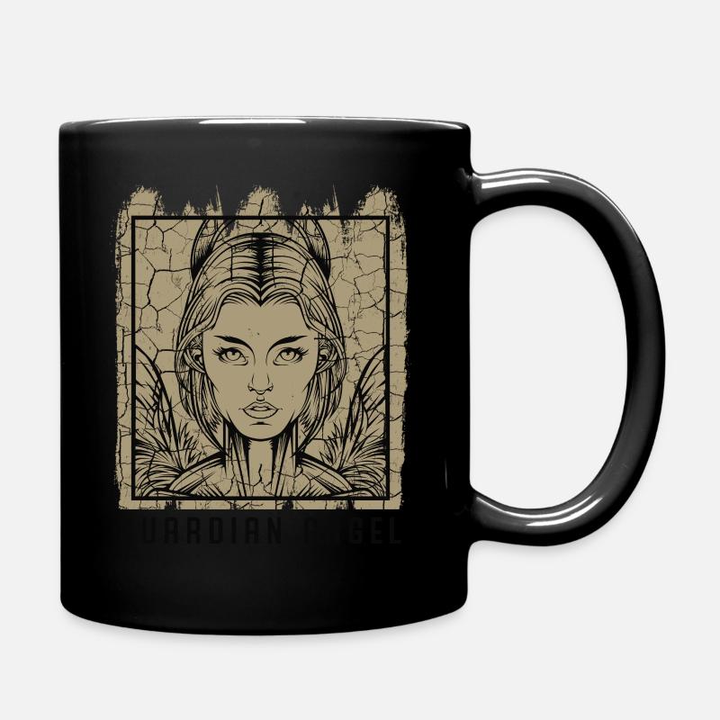 Guardian Angel Cherub Seraphin Messenger God's Gift - Full Colour Mug - black