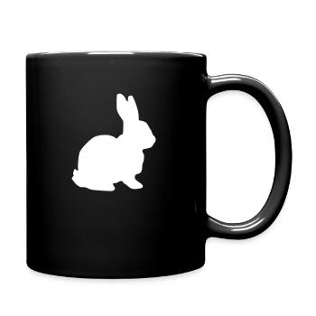 lièvre - Mug uni - noir - Droite