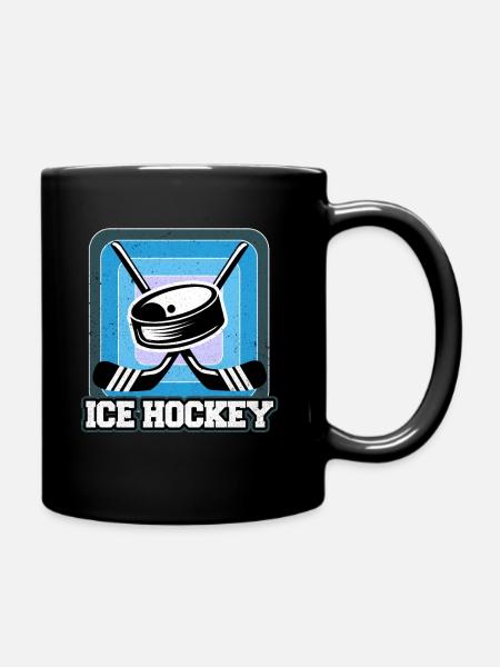 Eishockey - Tasse einfarbig - Schwarz