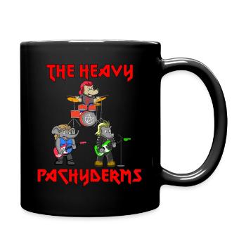 THE HEAVY PACHYDERMS - DICKHÄUTER SPIELEN METAL - Tasse einfarbig - Schwarz - Rechts