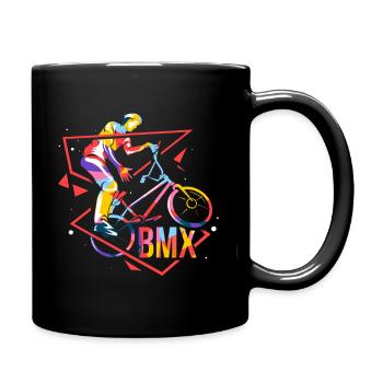 BMX Polygon - Tasse einfarbig - Schwarz - Rechts