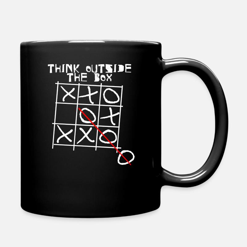 Pensez hors des sentiers battus I Surtout I Unique - Mug uni - noir