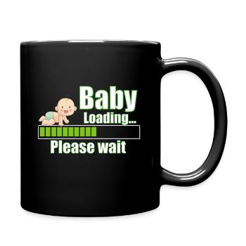 Chargement de bébé - Mug uni - noir - Droite
