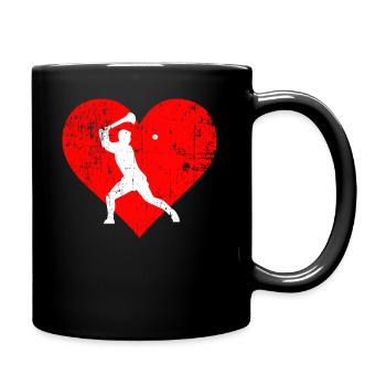 I LOVE HURLING - Tasse einfarbig - Schwarz - Rechts