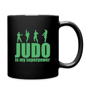 Judo Judo Judo Judo - Tasse einfarbig - Schwarz - Rechts