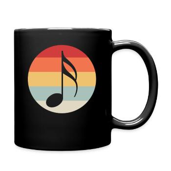 musical note - Full Colour Mug - black - Right
