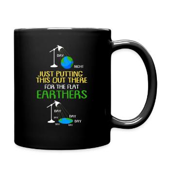 Flat Earth Society Reptiles Conspiracy - Full Colour Mug - black - Right