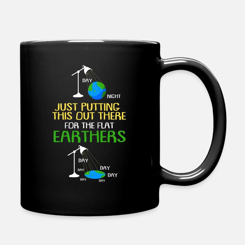 Flat Earth Society Reptiloids Conspiration - Mug uni - noir