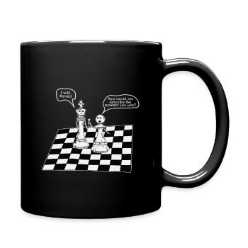 Schachmatt - Tasse einfarbig - Schwarz - Rechts