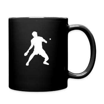 tennis de table - Mug uni - noir - Droite
