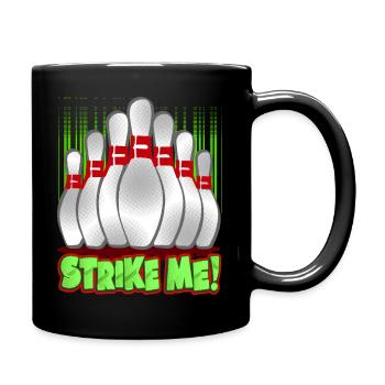 Bowling skittles sport cones - Full Colour Mug - black - Right