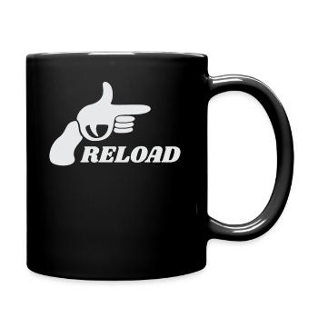 Recharger une arme à feu cool cadeau idée de tir - Mug uni - noir - Droite