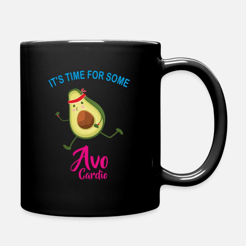 Avocardio Shirt - Full Colour Mug - black