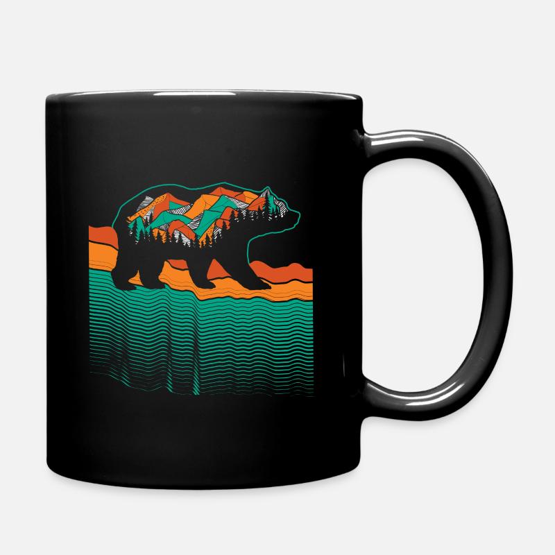 Bär Bären - Tasse einfarbig - Schwarz