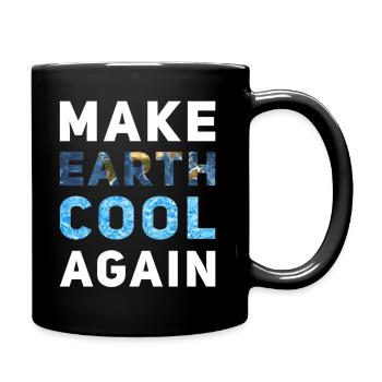 Rendre la Terre cool à nouveau - Mug uni - noir - Droite
