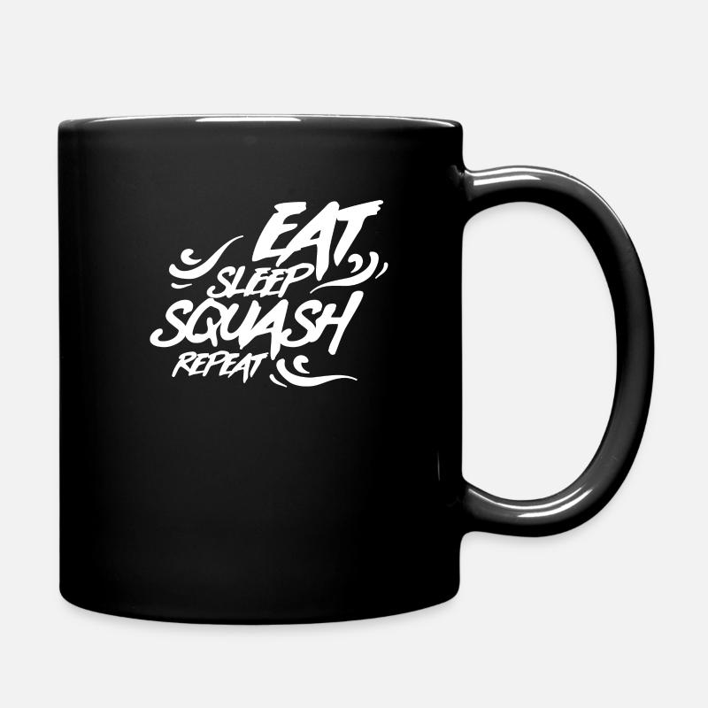 Squash Squash Squash Squash - Full Colour Mug - black