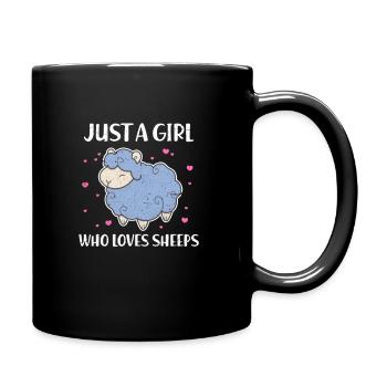 Sheep sheep sheep sheep lamb lambs gift - Full Colour Mug - black - Right