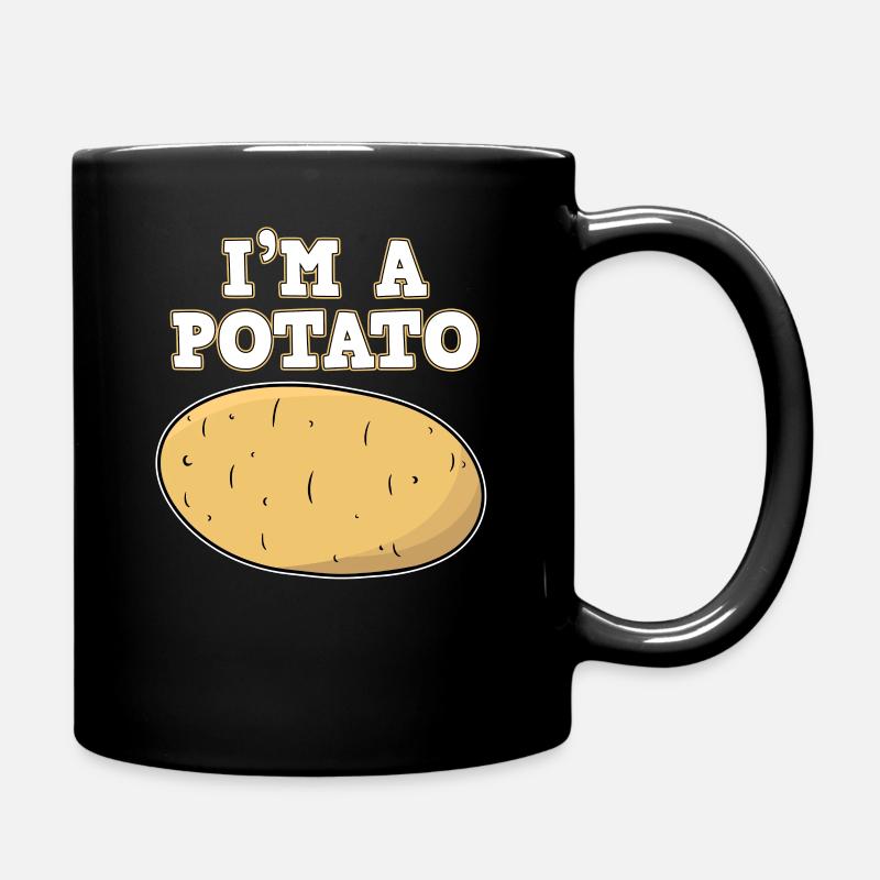 Pommes de terre Erdbirne Erpfi Pommes Cadeau - Mug uni - noir