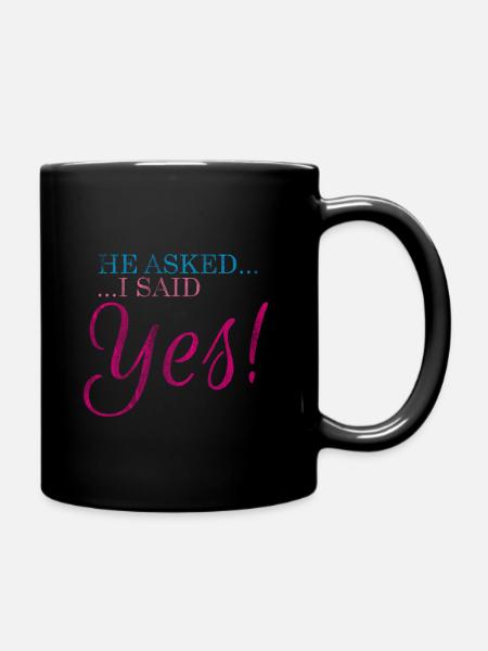 engagement - Full Colour Mug - black