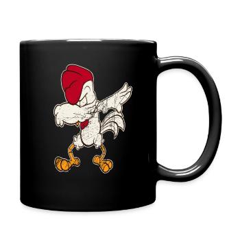 Rooster Chicken Chicken Chicken Chicken Chick - Full Colour Mug - black - Right