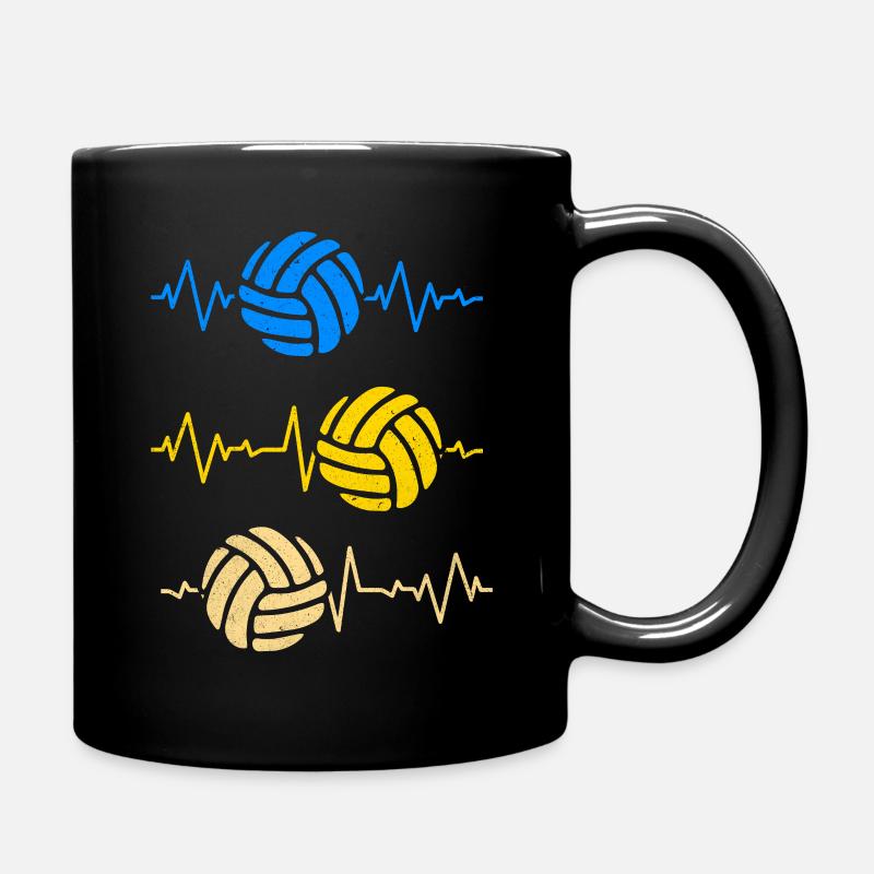 Volleyball - Tasse einfarbig - Schwarz