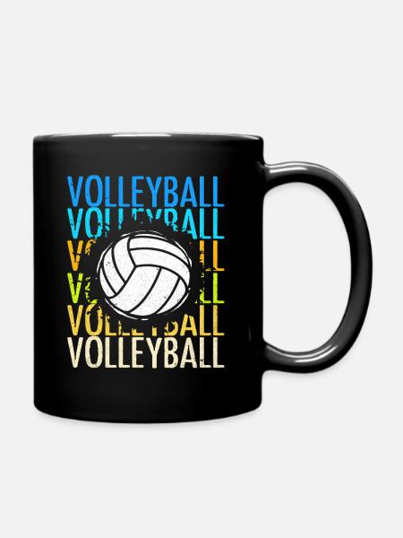 Volley-ball - Mug uni - noir