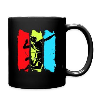 Volleyball Team Set Volley Beach Volleyballer Ball - Full Colour Mug - black - Right