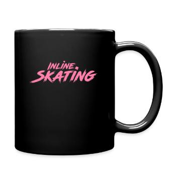 Patineuse patineuse Inliner Inline Skaterin - Mug uni - noir - Droite