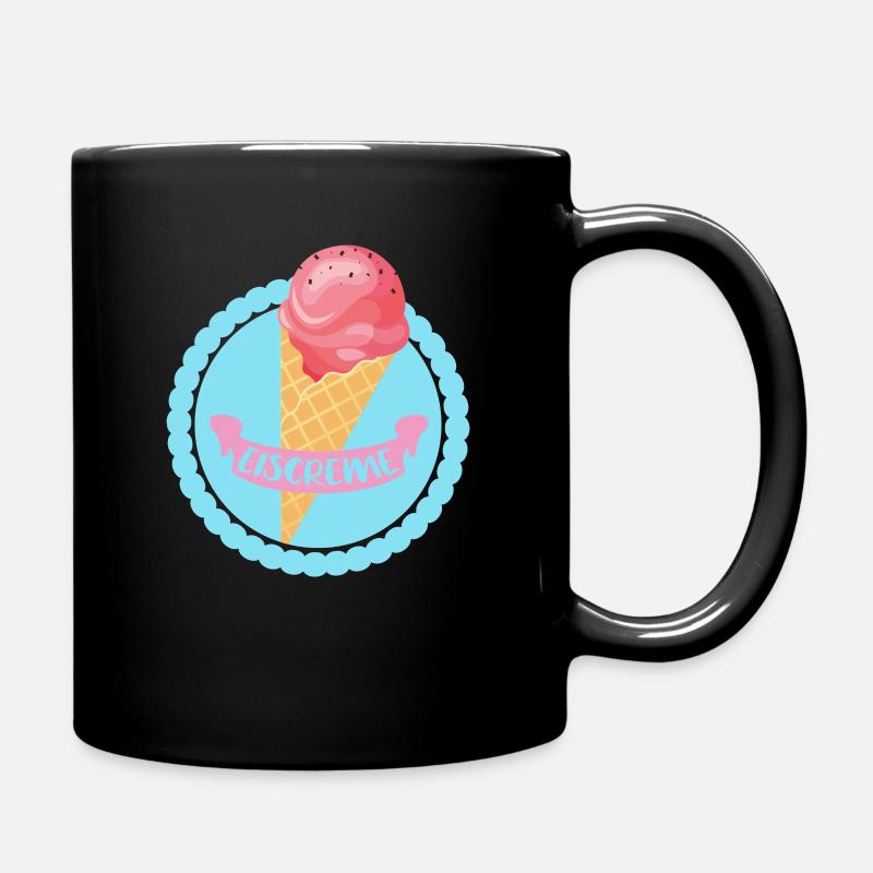 Eiscreme - Tasse einfarbig - Schwarz