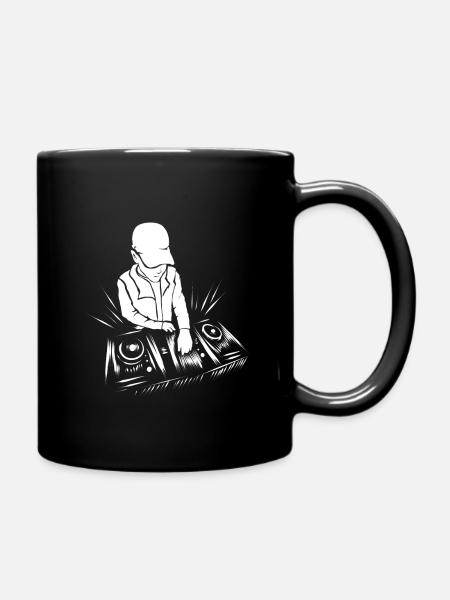 DJ - Tasse einfarbig - Schwarz