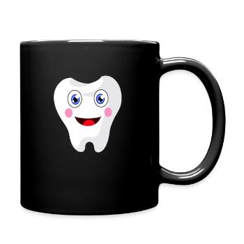 Dent de bébé mignon - dentiste de dent de lait - Mug uni - noir - Droite