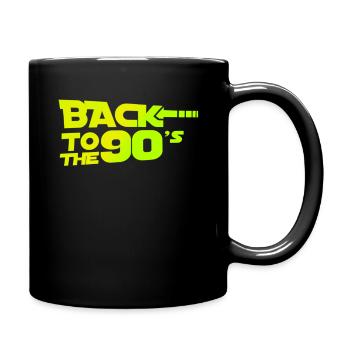 Back To The 90s - Tasse einfarbig - Schwarz - Rechts