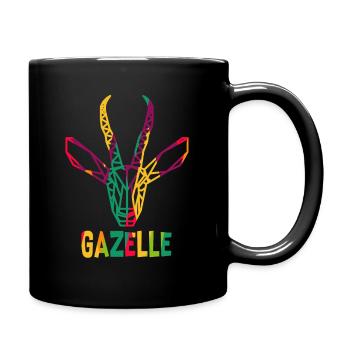 Polygone de gazelle - Mug uni - noir - Droite