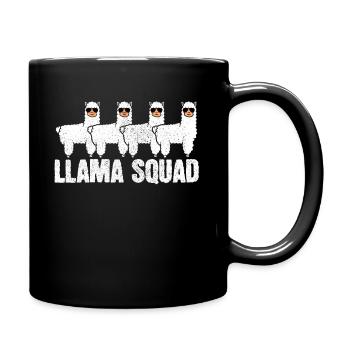 Lama - Tasse einfarbig - Schwarz - Rechts