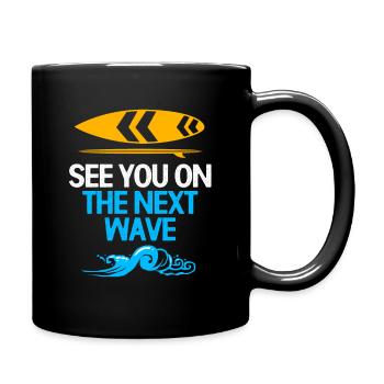 Kiteboard Kite kite-kite-cadeau kite-surf - Mug uni - noir - Droite