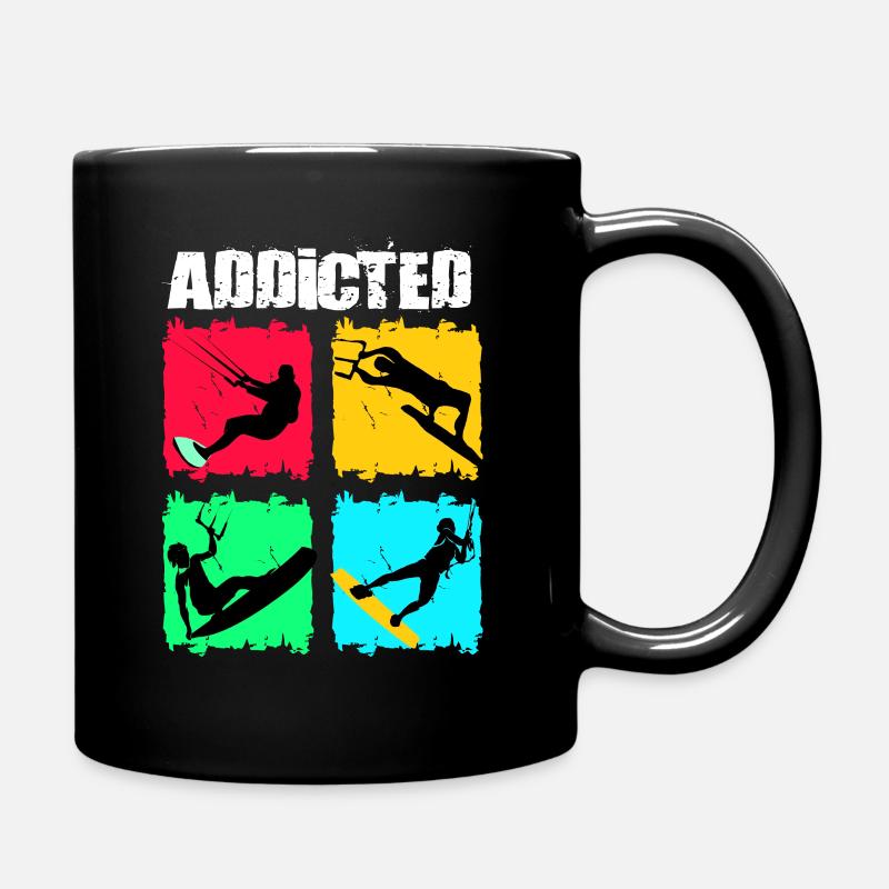 Kiteboard Kite kite-kite-cadeau kite-surf - Mug uni - noir