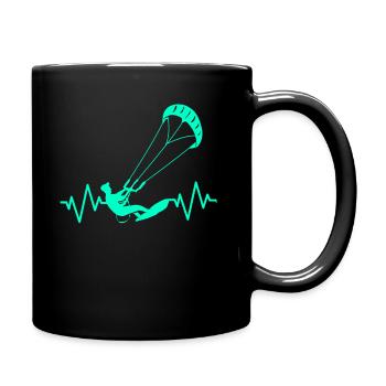 Kiteboard Kite kite-kite-cadeau kite-surf - Mug uni - noir - Droite