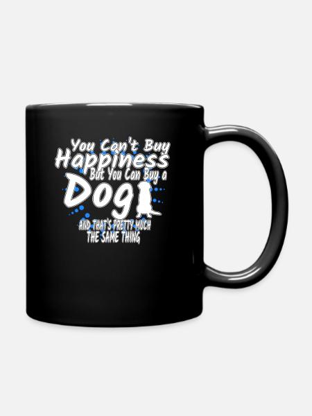 Hund - Tasse einfarbig - Schwarz