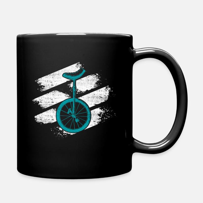 Einrad - Tasse einfarbig - Schwarz