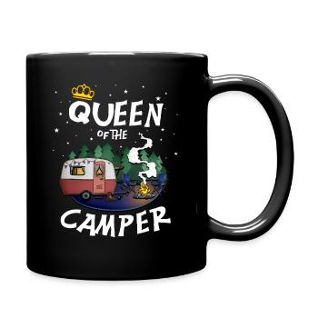 Camper Queen - for camping, outdoor, camping - Full Colour Mug - black - Right