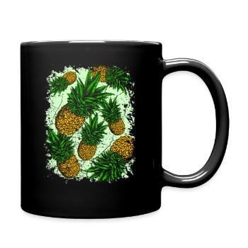 ananas - Mug uni - noir - Droite