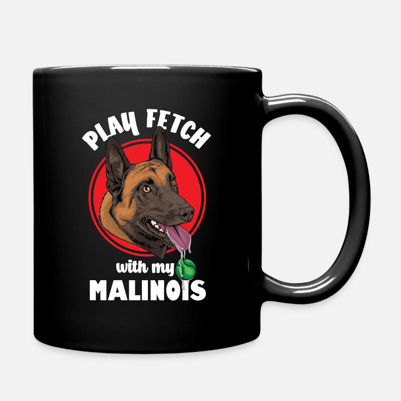 Belgian Malinois - Tasse einfarbig - Schwarz